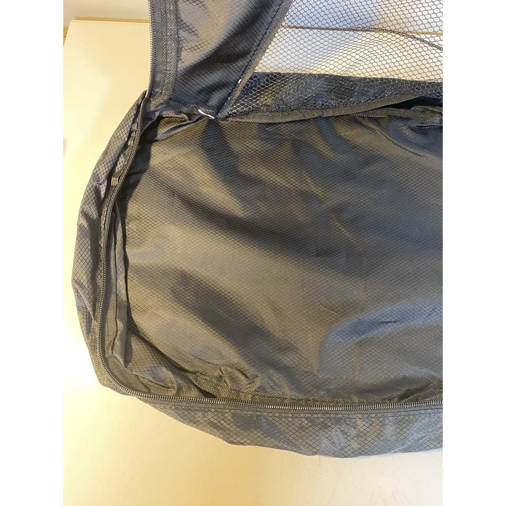 Harley-Davidson Luggage Organizer Bags Set Of 2 Black Nylon Mesh Zip Travel